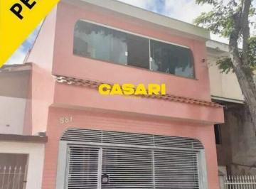 Casa · 193m² · 4 Quartos · 2 Vagas · Sobrado com 4 Dormitórios, Suíte e 296 m² à Venda – Jardim Pilar – Santo André/SP