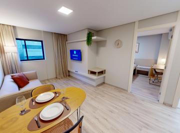 Apartamento de 1 quarto, Curitiba · Apartamento Mobiliado 1 Dormitório para Aluguel por Período Flexível
