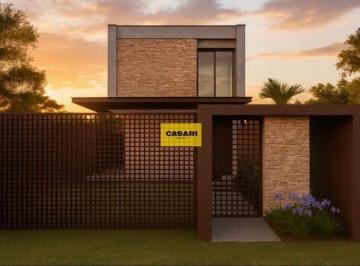 Casa · 235m² · 3 Quartos · 4 Vagas · Sobrado Alto Padrão em Construção com 3 Suítes, Piscina e Área Gourmet – São Bernardo