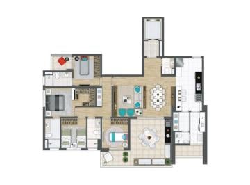 Apartamento de 4 quartos, São Paulo · Pronto Ed. Grand Panamby 167m² 4dorm