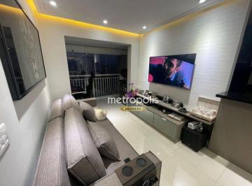 sala · Apartamento com 2 dormitórios à venda, 59 m² por R$ 721.000,00 - Campestre - Santo André/SP
