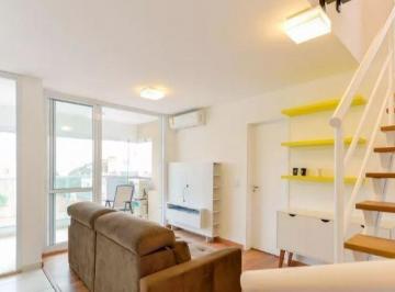 Apartamento · 88m² · 1 Quarto · 2 Vagas · Apartamento Duplex Mobiliado para Locação em Pinheiros com 88m² 1 Suíte, 2 Vagas de Garagem - por R$