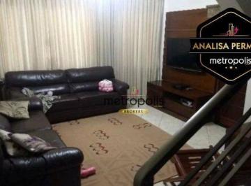 Sala · Sobrado à venda, 202 m² por R$ 1.060.000,00 - Nova Gerti - São Caetano do Sul/SP