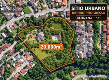 e3b7034e8f28646523db8c4e32696f567b5921e6 · Sítio Urbano à venda, 20000 m² por R$ 1.250.000 - Progresso - Blumenau/SC