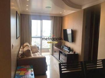 Sala · Apartamento com 2 dormitórios à venda, 55 m² por R$ 365.000,00 - Nova Gerti - São Caetano do Sul/SP