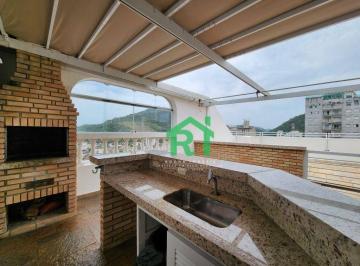 f37348405dd79be5100aa5d11ce08685e05520c7 · Cobertura com 3 dormitórios à venda, 240 m² por R$ 1.200.000,00 - Pitangueiras - Guarujá/SP