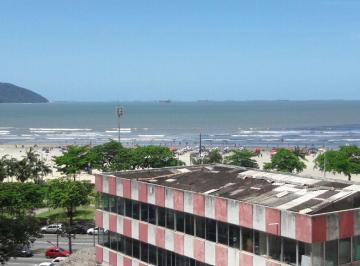 Apartamento de 1 quarto, Santos · Apartamento 1 dormitório vista mar com vaga de garagem e lazer!!