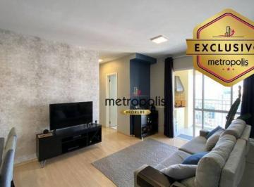 sala · Apartamento à venda, 70 m² por R$ 680.000,00 - Fundação - São Caetano do Sul/SP