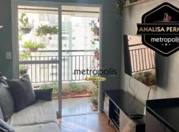 Sala · Apartamento com 2 dormitórios à venda, 66 m² por R$ 936.000,00 - Olímpico - São Caetano do Sul/SP