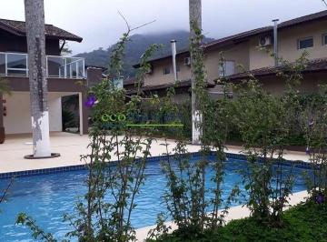 Casa · 100m² · 3 Quartos · 2 Vagas · Casa de 3 suítes na Praia de Boiçucanga, São Sebastião-SP: churrasqueira, piscina no condomínio.