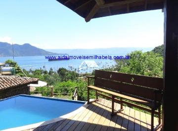 Foto 01 · Casa no Engenho D'Água,ilhabela, 6 dormitorios,3 salas, piscina, sala, vista para o mar,r