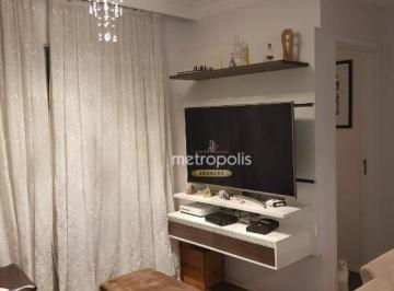 Sala de Estar · Apartamento com 2 dormitórios para alugar, 60 m² por R$ 4.111,00/mês - Santa Paula - São Caetano do