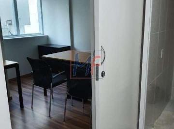 Comercial · 37m² · REF 10.493 Sala Comercial inteira reformada no Pacaembu com 1 vaga, 37 m² , piso em carpete laminado