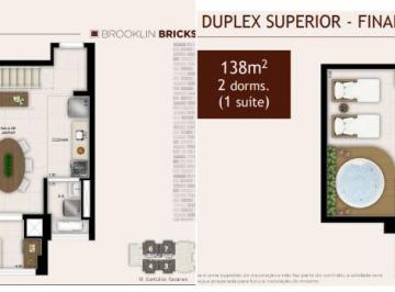 Apartamento de 2 quartos, São Paulo · Brooklin Bricks Cobertura Duplex 138m 2vg ótimo lazer Mude 2022 Alto Padrão