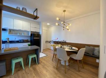 Sala 2 ambientes · Apartamento com 2 dormitórios à venda, 42 m² por R$ 328.000,00 - Vila Aquilino - Santo André/SP