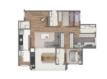 Apartamento de 4 quartos, São Paulo · Cobertura 201m 20º andar 4 suites 7wc mude em 07/2022