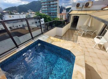 Apartamento · 200m² · 3 Quartos · 1 Vaga · Penthouse com 3 quartos, Enseada, Guarujá - R$ 690 mil, Cod: 398