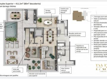 Apartamento de 4 quartos, São Paulo · Cobertura Duplex 411m 4 suites 4 vagas Alto Luxo + Alto Padrão