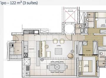 2020/08/123417258.jpg · Venda de Apartamento 122 mts, 4/3 suítes,2 vagas,sala 2 ambientes,lazer completo.Empreendimento 2 To