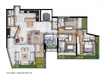 planta inferior a superior solicite · Cobertura 366m no 44º andar do Ed. Parque Direto Construtora Gamaro 1197737 0988 