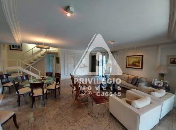 Apartamento · 600m² · 4 Quartos · 4 Vagas · Cobertura à venda na Lagoa 4 quartos 4 vagas na Escritura Piscina Sauna Churrasqueira Vista Cristo 