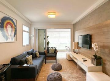 Living · Apartamento com 3 dormitórios (1 suíte) para alugar, 100 m² por R$ 9.500/mês - Riviera Módulo 8 - Be