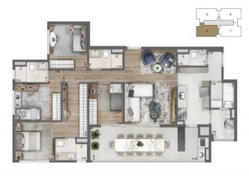 Apartamento de 3 quartos, São Paulo · Apto 136m na planta 3 suites mude outubro de 2023 = Edificio Isla Cyrela