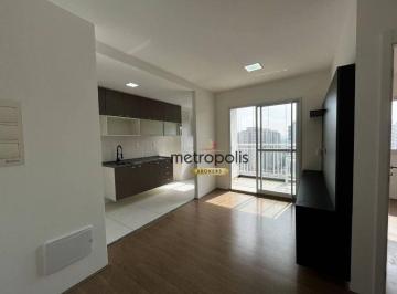 Sala e Cozinha · Apartamento com 2 dormitórios para alugar, 56 m² por R$ 5.203,92/mês - Cerâmica - São Caetano do Sul