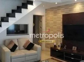 sala · Sobrado com 3 dormitórios à venda, 137 m² por R$ 900.000,00 - Parque das Nações - Santo André/SP