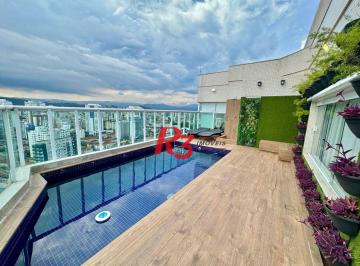 ea137fb1d9569c319dd2e8bef465c8aeb814241c · Cobertura com 3 dormitórios à venda, 273 m² por R$ 4.950.000,00 - Boqueirão - Santos/SP