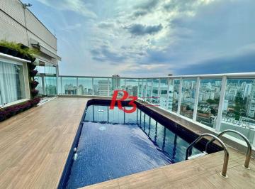 0ff8d24f3066532ac1fd5f18ce9e4b8b6d45dc6f · Cobertura com 3 dormitórios à venda, 273 m² por R$ 4.950.000,00 - Boqueirão - Santos/SP
