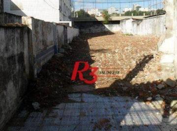 824861dd50faf1a0f9a78f712ad8c61a9917ebe7 · Terreno à venda, 420 m²  - Vila Belmiro - Santos/SP