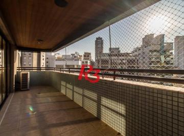 105e1924522813253edfe6f2ab6afd4e4e90fbe0 · Apartamento com 4 dormitórios para alugar, 212 m² por R$ 18.000,00/mês - Boqueirão - Santos/SP