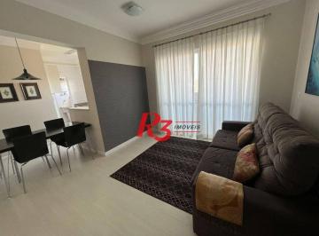 5bd388d1cd024fbd1fdcc915f2de2ad8dea11d59 · Apartamento com 2 dormitórios para alugar, 82 m² por R$ 6.000,00/mês - Gonzaga - Santos/SP