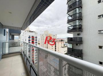0764b807b6595b72b9e70d4e6e289fe9a2c7c109 · Apartamento com 1 dormitório para alugar, 52 m² por R$ 4.200,00/mês - Aparecida - Santos/SP