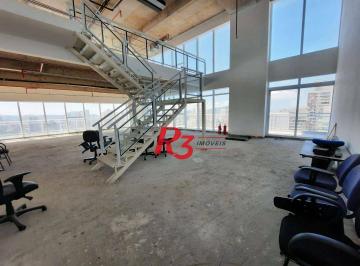 ca26b20ca29ce61d3c5e5dbb849c64f1fd09cb22 · Andar Corporativo para alugar, 648 m² por R$ 52.300,00/mês - Gonzaga - Santos/SP