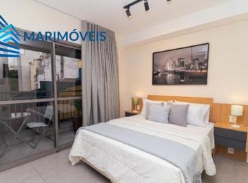 Foto 01 · Studio Reformado à Venda na República - São Paulo1 quarto, 1 banheiro, 24,90m² de áreaVaranda e cozi