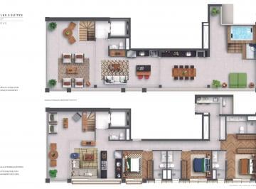 Apartamento de 3 quartos, São Paulo · Cobertura Duplex 272m 3 suites 3 vagas 23º andar mude Nov 2023