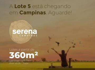 Foto 01 · Lançamento Serena Campinas Condomínio Fechado,Lotes a Partir de 360m2 Lazer Completo,Segurança