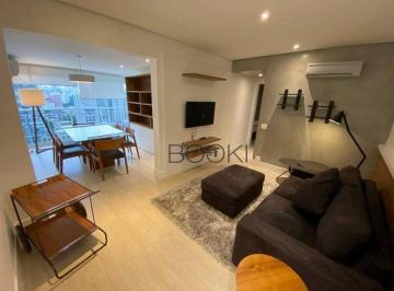 Sala · Apartamento com 1 dormitório, 80 m² - Venda  e Locação - Horizontes JK- Itaim Bibi