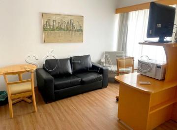 Apartamento · 30m² · 1 Quarto · 1 Vaga · Flat tipo Studio mobiliado com serviços, sem burocracia no coração do Jardim Paulista. Consulte-nos.