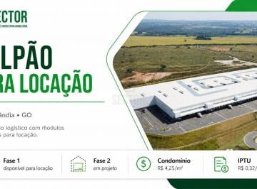 Comercial · 5000m² · Galpão para Locação • 46,92 m² • Hidrolândia - GO