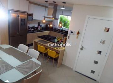 Cozinha e Sala de Jantar · Sobrado à venda, 156 m² por R$ 821.000,00 - Jardim Santo Antônio - Santo André/SP