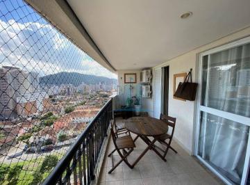 1210326980f4feaaa0ba379522ab7542a224f806 · Apartamento para venda, varanda, andar alto e vista livre. Bairro José Menino, Santos-SP.