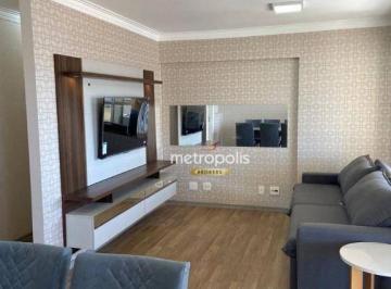 Sala 2 ambientes · Apartamento com 3 dormitórios para alugar, 114 m² por R$ 7.509,00/mês - Centro - Santo André/SP