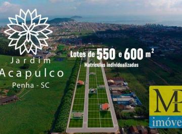 8680cacf74a5a6a8b3e12d60d04cb8494a6a7a3e · Terreno à venda, 550 m² por R$ 605.000,00 - Nossa Senhora de Fatima - Penha/SC