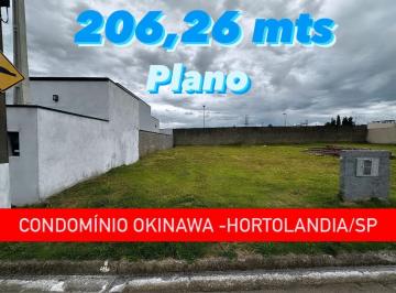 Terreno · 206m² · Okinawa - Terreno de 206 mts no Condomínio Okinawa em Hortolandia