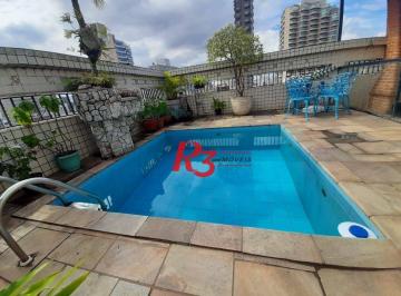 42a91f270077c5df09d8fd68cfe26ead19100014 · Cobertura com 3 dormitórios à venda, 300 m² por R$ 1.500.000,00 - Pompéia - Santos/SP