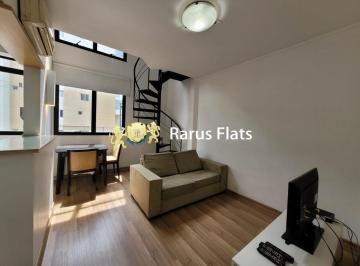 Apartamento · 43m² · 1 Quarto · 1 Vaga · Rarus Flats - Flat para locação  - Edifício York Duplex Residence