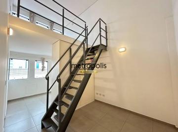 Sala de Estar · Studio com 1 dormitório para alugar, 48 m² por R$ 3.280,17/mês - Centro - São Caetano do Sul/SP